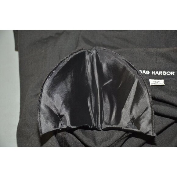 Vintage Sag Harbor Ladies Blazer Jacket Black Gold Button Collared Size 14 Retro - Picture 6 of 9